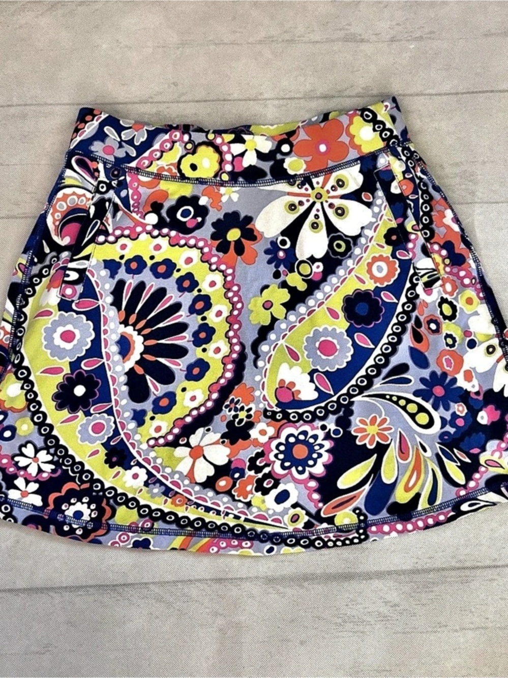 Tby TALBOTS Paisley Skort in Blue & Multicolor Size XS